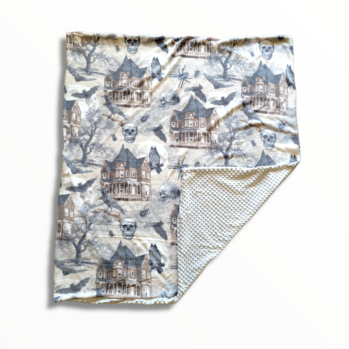 Haunted House Minky Fleece Blanket