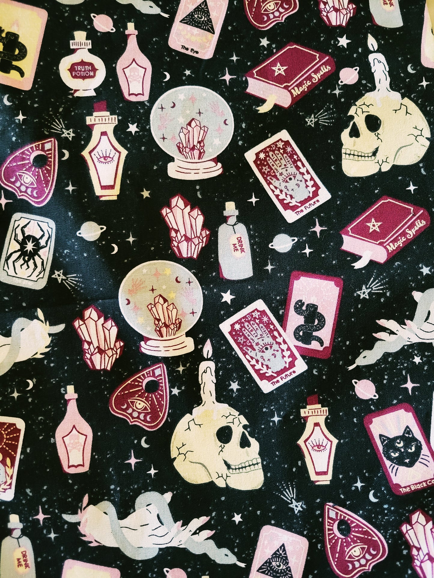 Tote bags with plush bat bow. About 16" wide x 10" tall.