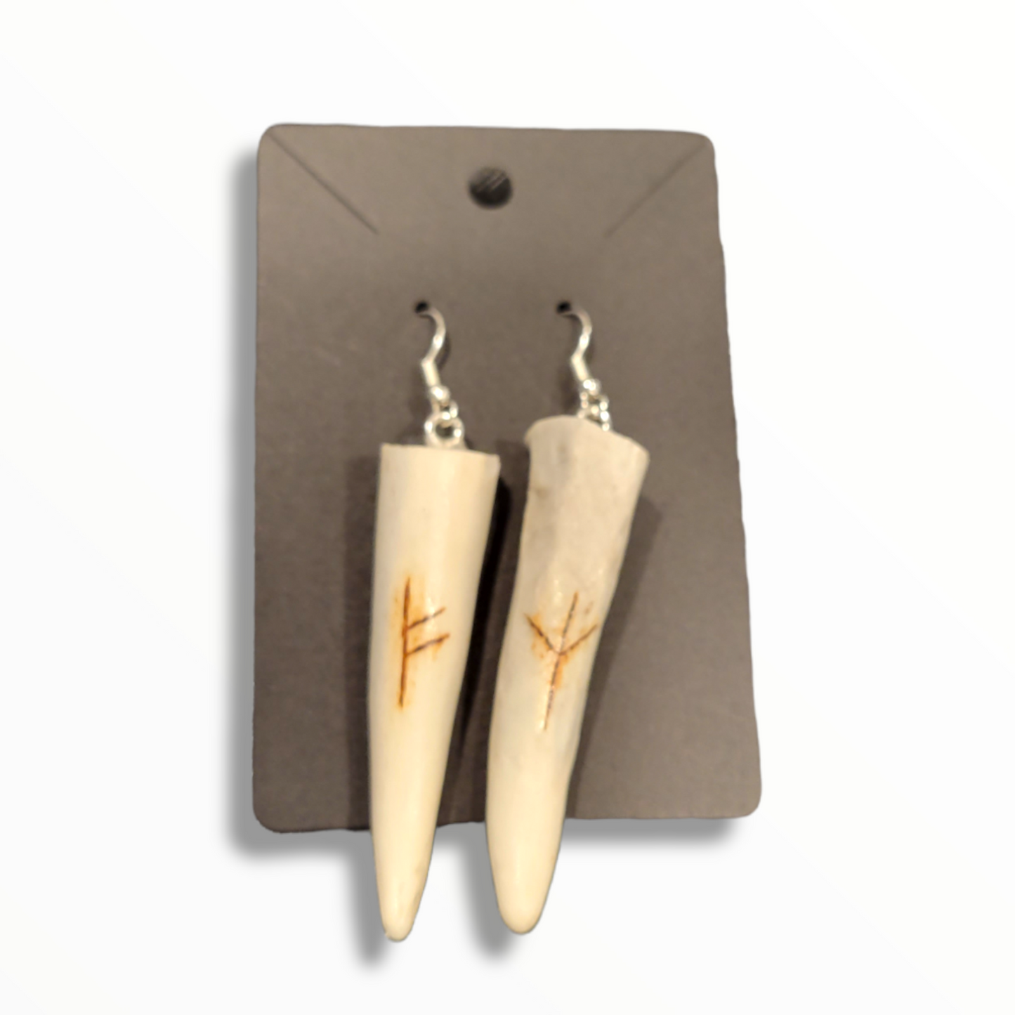 Deer Antler Tip Earrings