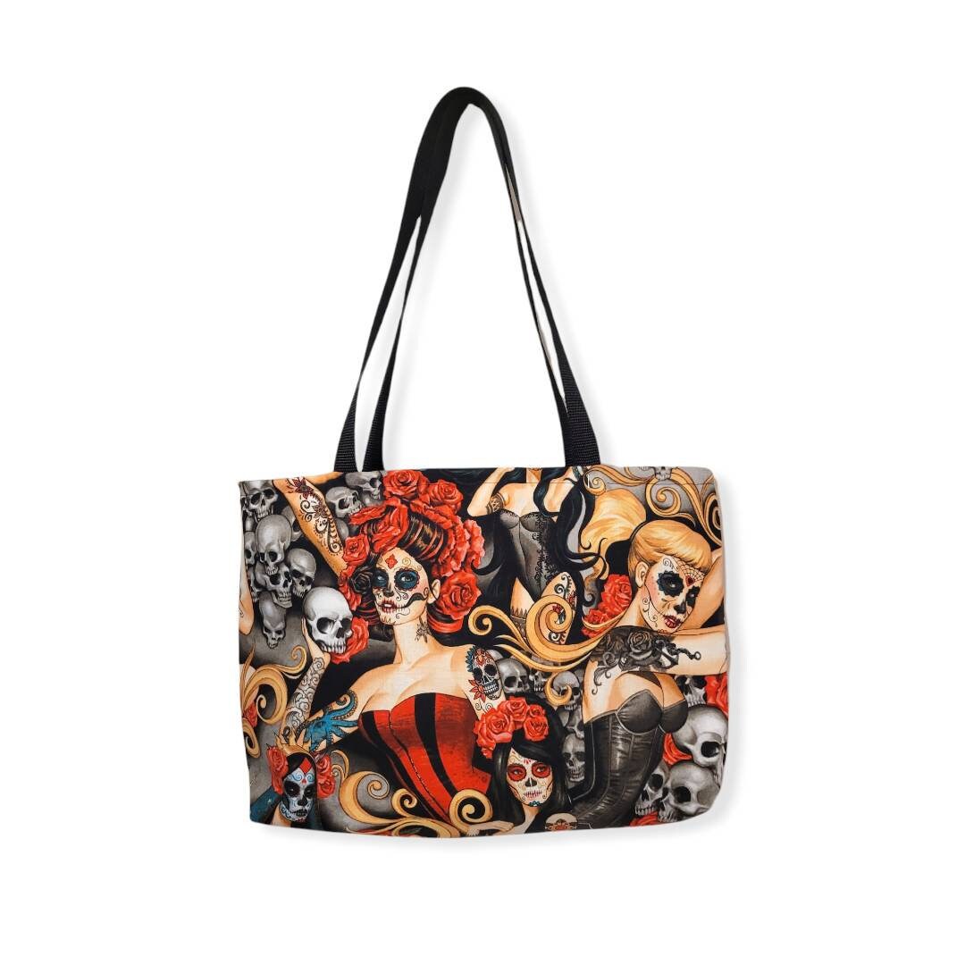 Witch Nature Dragon's Cherry Tarot Fox Galaxy Pinup Mermaid Moth Tote Bag